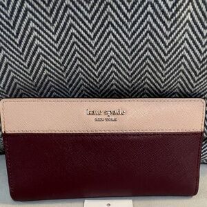 Kate Spade New York "Stacy" Large Leather Slim Wallet